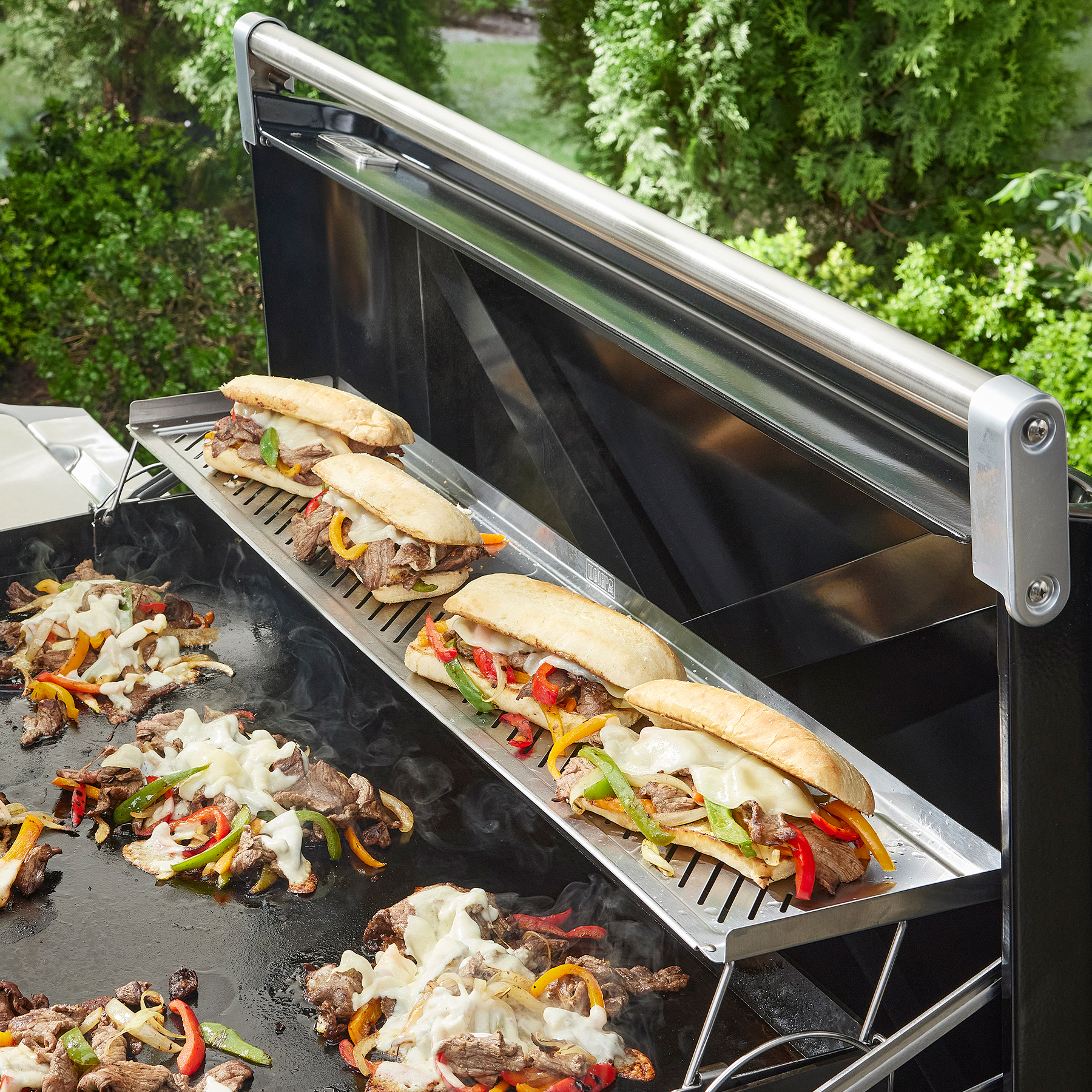 Dual-Level Warming Rack