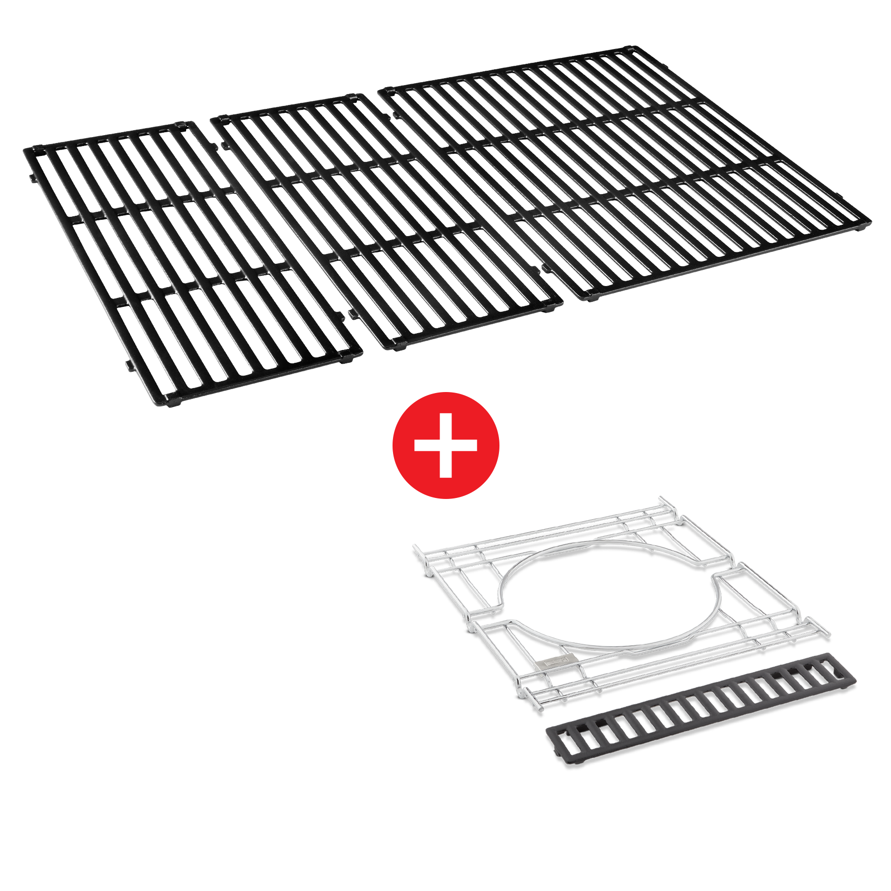 WEBER CRAFTED Porcelain-Enameled Cast-Iron Cooking Grates & Frame Kit - GENESIS 400 series